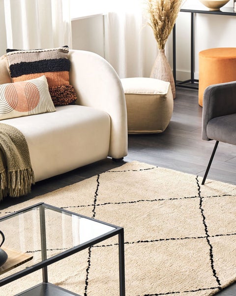 Teppich MUTKI Beige 200 x 200 cm