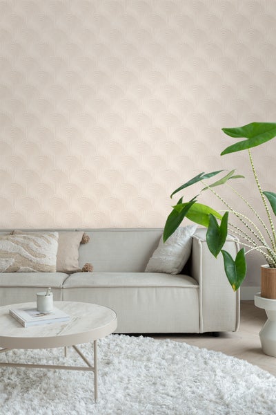 ESTAhome Tapete 3D Muster Beige - 50 x 900 cm - 131100