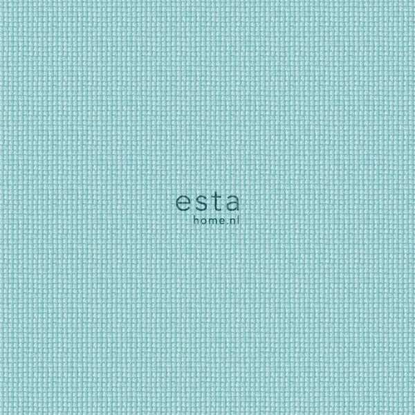 ESTAhome Tapete Stickmuster Türkis - 53 cm x 10.05 m - 138131
