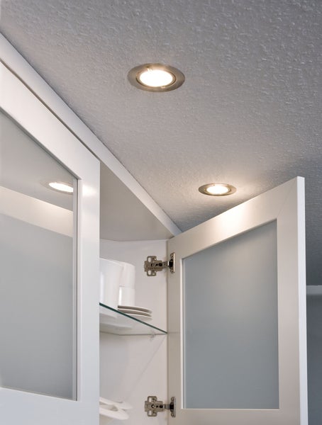 LED Möbeleinbauleuchten Micro Line 3er-Set rund 65mm 3x4,5W 3x300lm 230V 2700K Eisen gebürstet