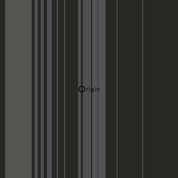 Origin Wallcoverings Tapete Streifen Schwarz und Bronze - 53 cm x 10.05 m - 346227