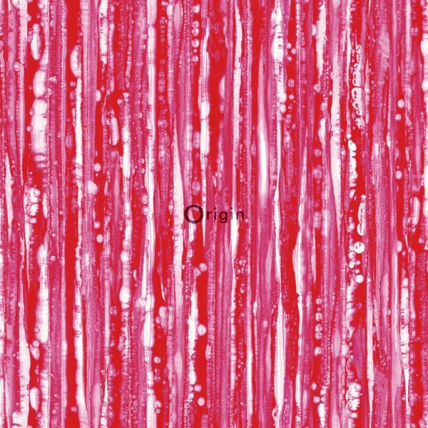 Origin Wallcoverings Tapete Streifen Rot und Rosa - 53 cm x 10.05 m - 347218