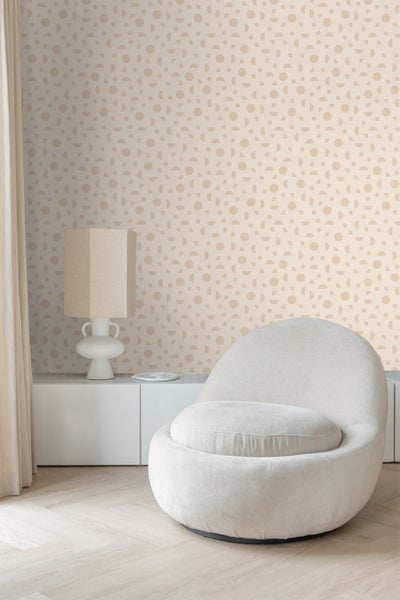 ESTAhome Tapete grafisches Motiv Beige - 50 x 900 cm - 139749