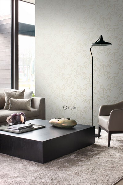 Origin Wallcoverings Tapete Bambusblätter Beige - 53 cm x 10.05 m - 347735
