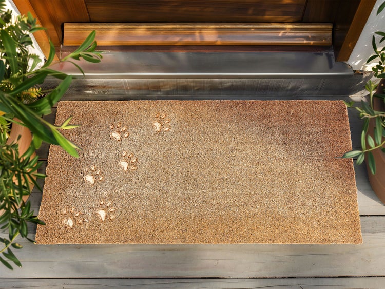 Fußmatte TARLAC Naturfarben 55 x 120 cm Kokosfasern