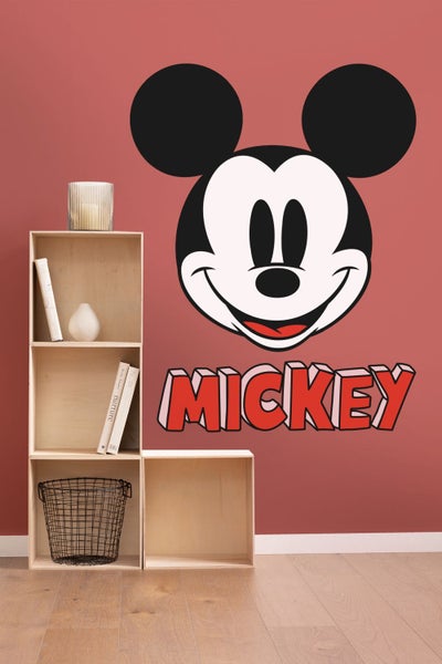 Disney Wandtattoo Mickey Mouse Schwarz-Weiß und Rot - 127 x 200 cm - 612435