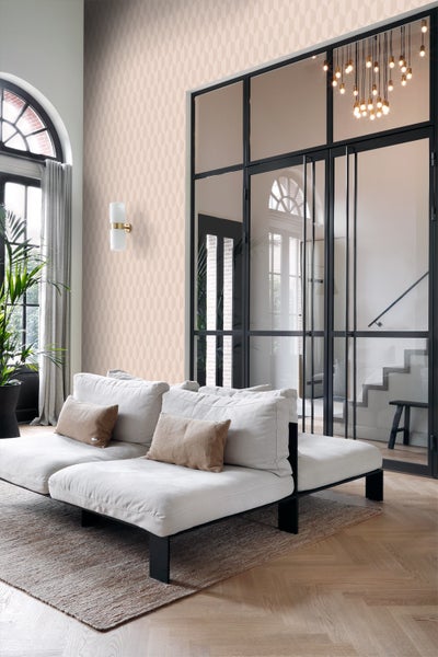 Origin Wallcoverings Tapete 3D Muster Hellrosa - 50 x 900 cm - 348031