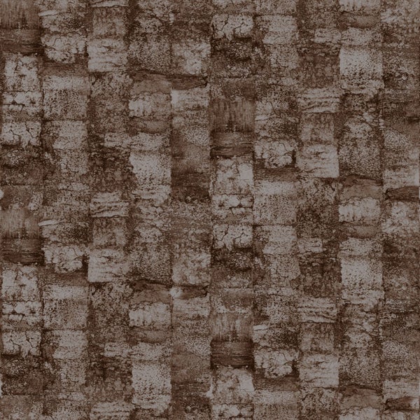 Origin Wallcoverings Tapete mit feiner Struktur Dunkelbraun - 53 cm x 10.05 m - 347359
