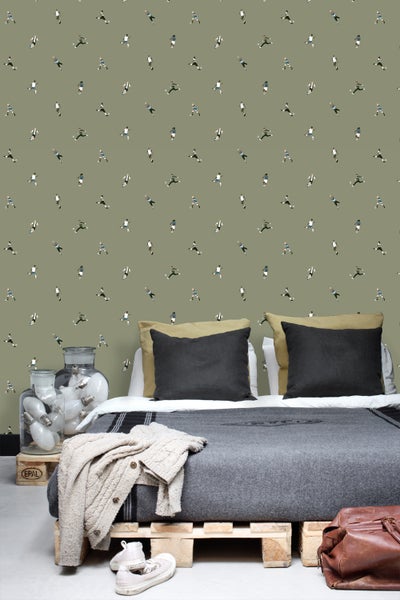 Tapete mit Fußballspielermuster