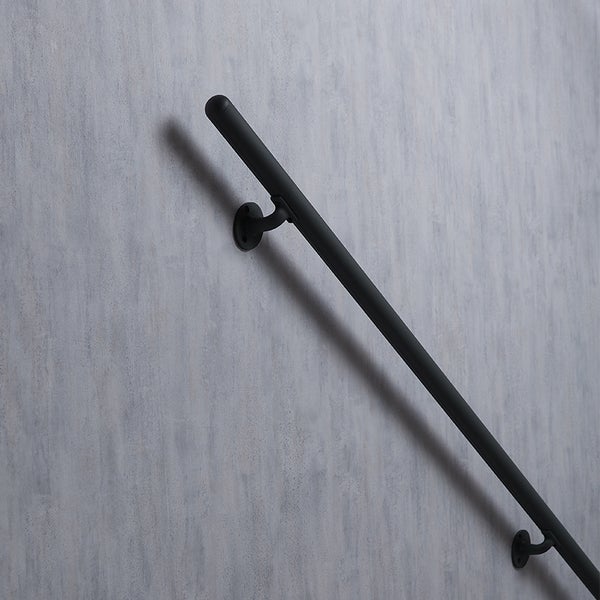 INOLINE - Wandhandlauf-Set aus Aluminium + Stützen - Farbe Anthrazit RAL 7016