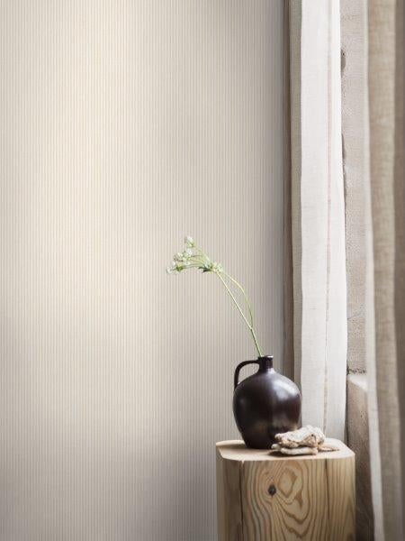 Borastapeter Tapete Streifen Beige - 53 cm x 10.05 m - 660482
