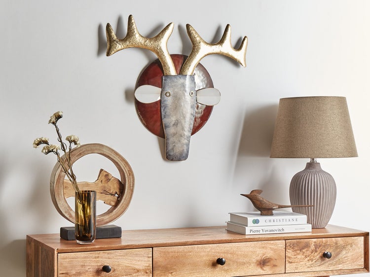 Dekoration Hirschkopf zur Wandmontage