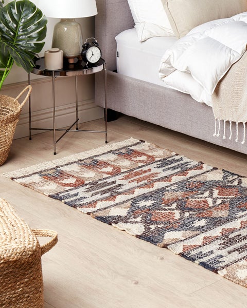 Teppich KALFA Bunt 80 x 150 cm Jute