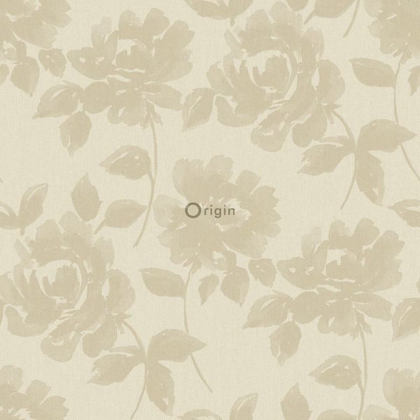 Origin Wallcoverings Tapete Rosen Beige - 53 cm x 10.05 m - 347032
