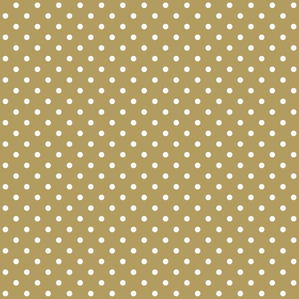 ESTAhome Tapete Punkte Gold und Weiß - 53 cm x 10.05 m - 139114