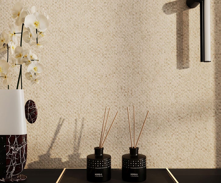 Nahaufnahme einer Menge Raublattastern im Garten.