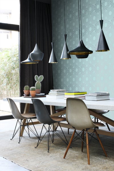 Origin Wallcoverings Tapete grafische Form Eisblau - 53 cm x 10.05 m - 345938