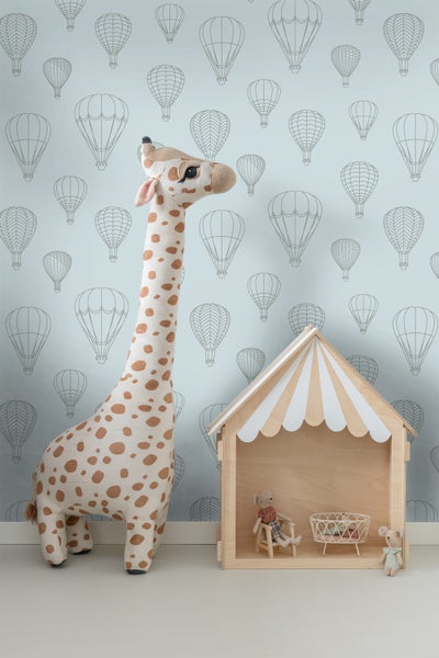 ESTAhome Tapete Luftballons Hellblau - 50 x 900 cm - 139719