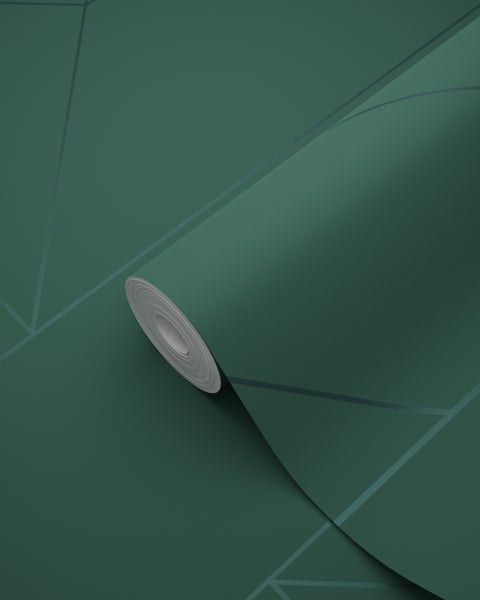 Origin Wallcoverings Tapete grafische Linien Dunkelgrün - 53 cm x 10.05 m - 347724