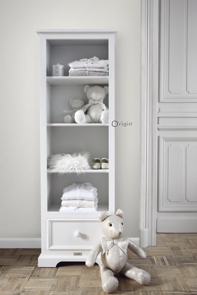 Origin Wallcoverings Tapete feine Streifen Weiß - 53 cm x 10.05 m - 346804