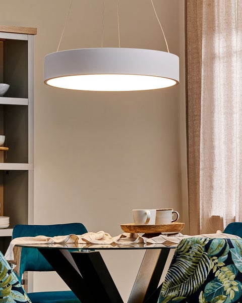 LED Hängeleuchte LENYA Metall Weiß