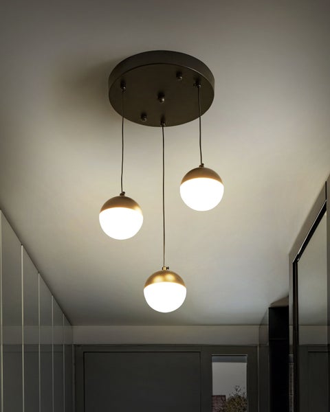 LED Hängeleuchte ANKOBRA Metall Schwarz