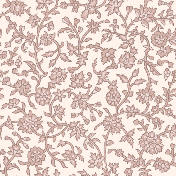 ESTAhome Tapete Blumenmuster Lila - 50 x 900 cm - 131522