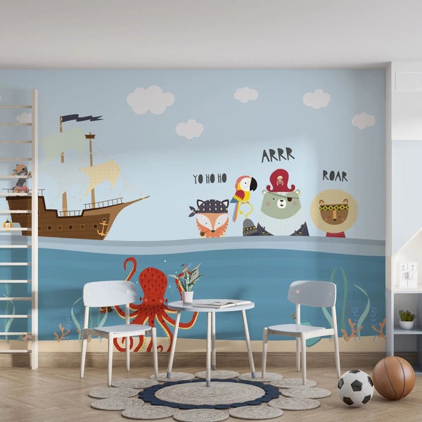 Kindertapete Piraten 300 x 280 cm