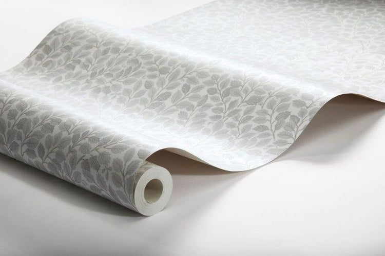 Borastapeter Tapete Blätter Grau - 53 cm x 10.05 m - 660371
