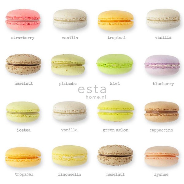 ESTAhome XXL-Vliestapete Macarons Mehrfarbig - 50 x 900 cm - 158103