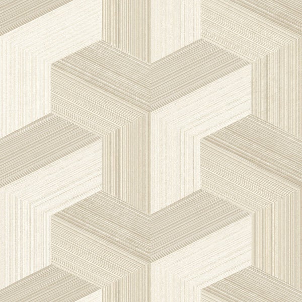 Origin Wallcoverings Tapete 3D-Muster Hellbeige - 53 cm x 10.05 m - 347948