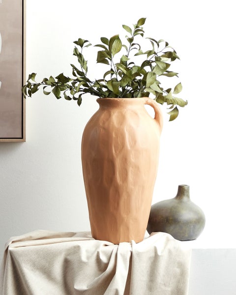 Dekovase TAIPING Keramik 46 cm Sandbeige