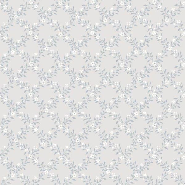 Borastapeter Tapete Blumen Grau - 53 cm x 10.05 m - 660921