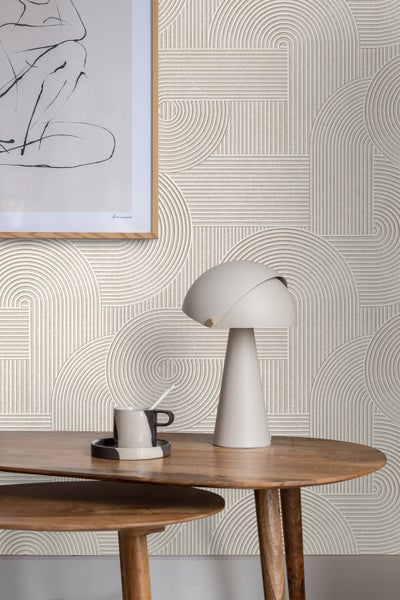Origin Wallcoverings Tapete 3D-Muster Grau - 53 cm x 10.05 m - 348014