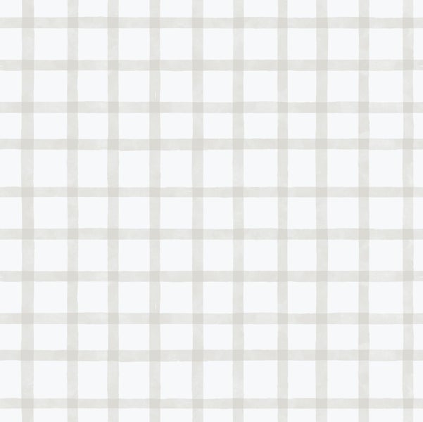 Sanders und Sanders Tapete Karomuster Grau und Weiß - 53 cm x 10.05 m - 640645