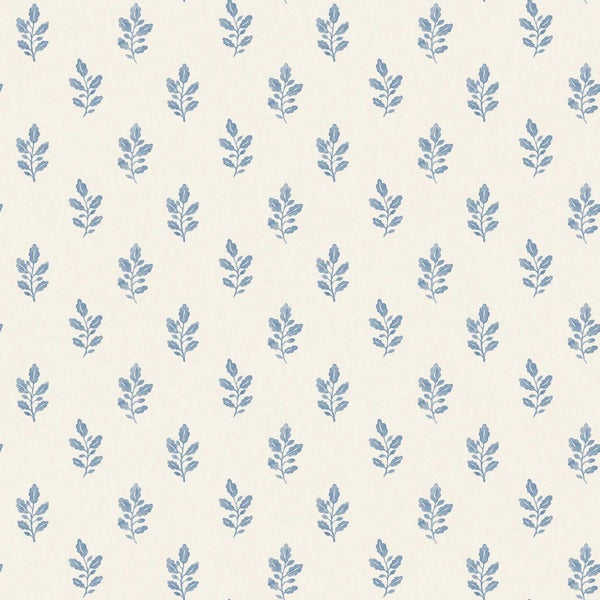 Borastapeter Tapete Blumen Blau und Beige - 53 cm x 10.05 m - 662621