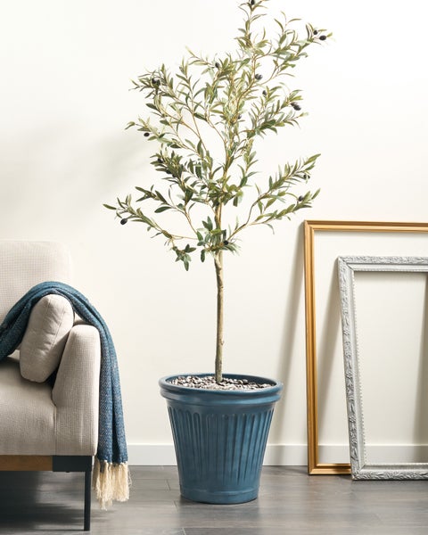 Blumenkübel MAIZE 43 cm Blau