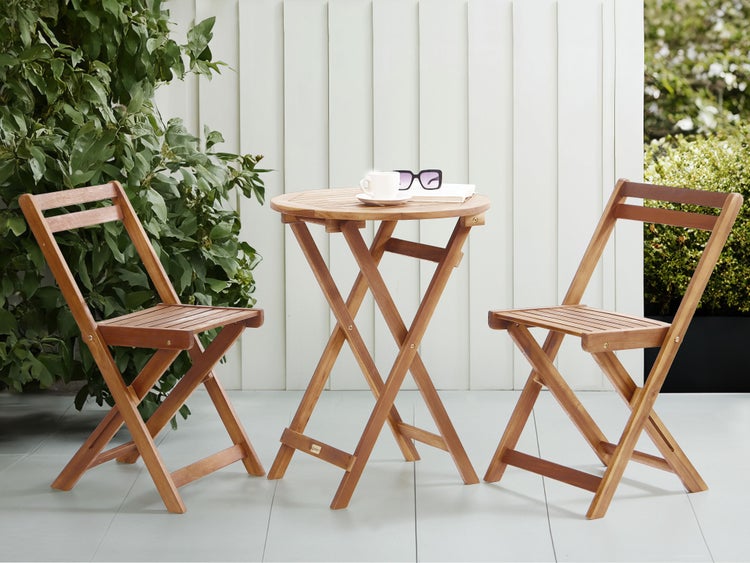 Bistro Set klappbar SACILE Akazienholz Braun