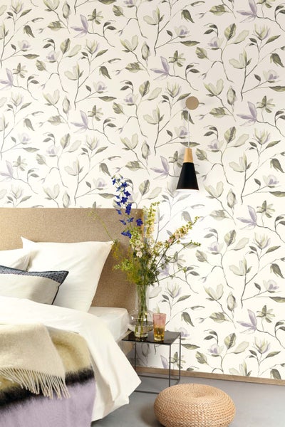 Masureel Tapete Blumen Weiß - 53 cm x 10.05 m - 632087