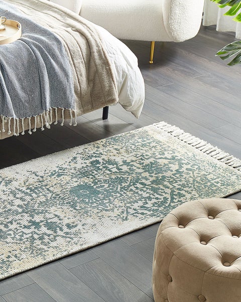 Teppich BOYALI Hellbeige 80 x 150 cm Viskose