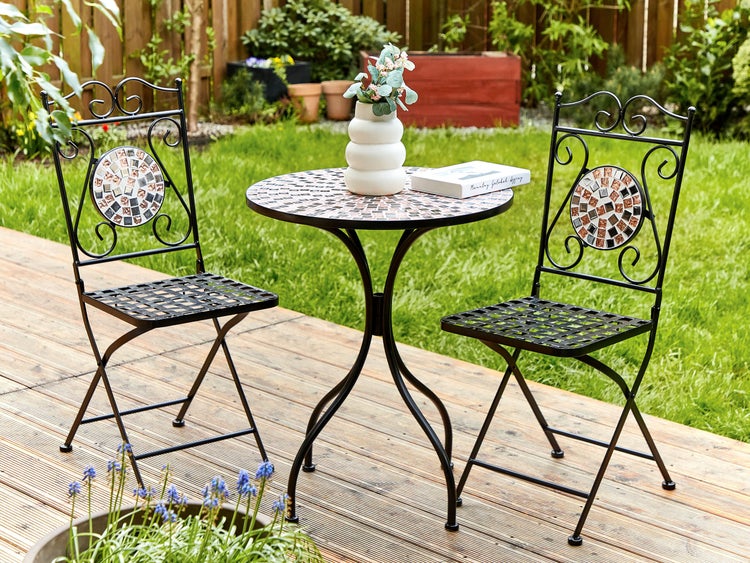 Outdoor Bistrotisch CARPINO 60 cm 60 cm Schwarz