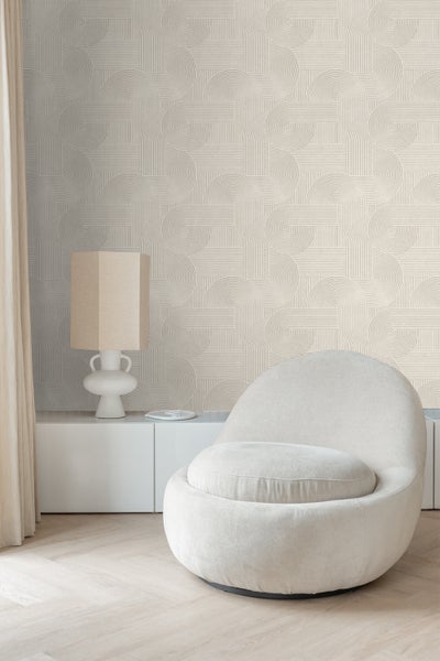 Origin Wallcoverings Tapete 3D-Muster Grau - 53 cm x 10.05 m - 348014