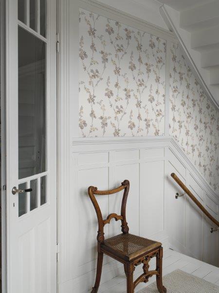 Borastapeter Tapete Blumen Beige - 53 cm x 10.05 m - 660845