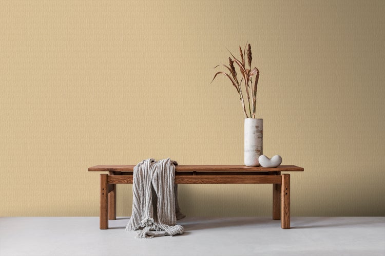 Sanders und Sanders Tapete Uni Dunkelgelb - 53 cm x 10 m - 640379