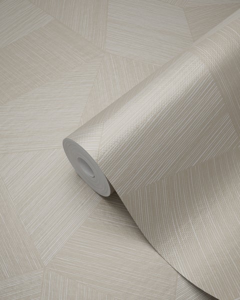 Origin Wallcoverings Tapete 3D-Muster Crême-Weiß - 53 cm x 10.05 m - 347986