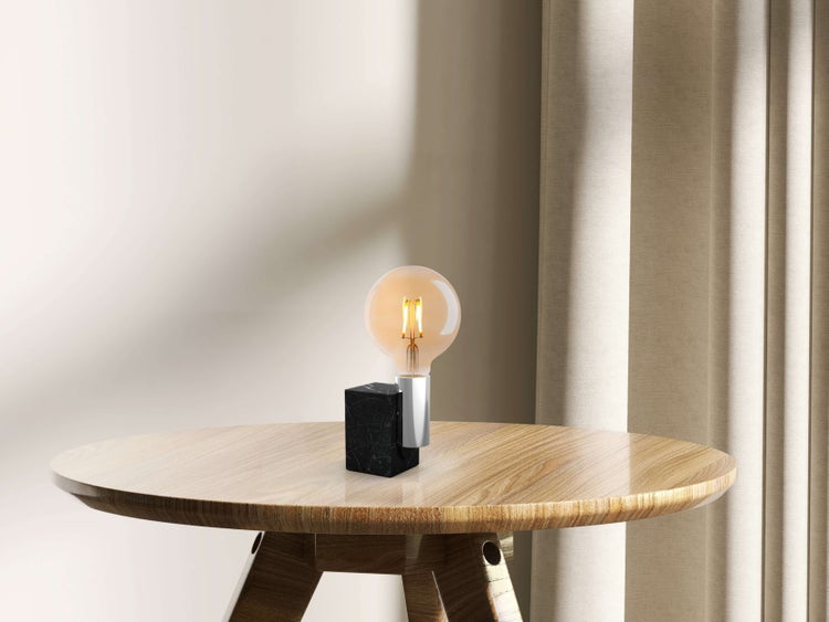 3er-Set LED Leuchtmittel E27-Fassung 4,1 Watt , aus Metall und Glas, warmweiß