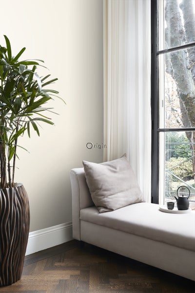 Origin Wallcoverings Tapete Uni Creme-Beige - 53 cm x 10.05 m - 345703