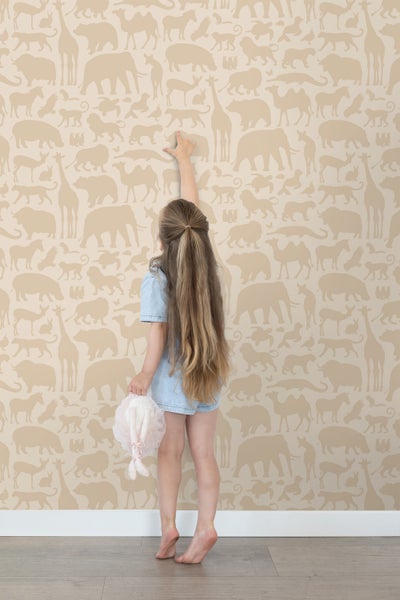 ESTAhome Tapete Tiere Beige - 53 cm x 10.05 m - 139788