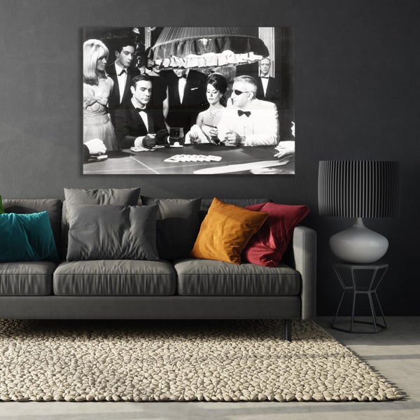 Acrylglasbild | Glasbild | Wanddeko | James Bond | Sean Connery | inkl. rückseitigem Aufhängesystem | Artikel: AGP00606 Format: 60x40 cm