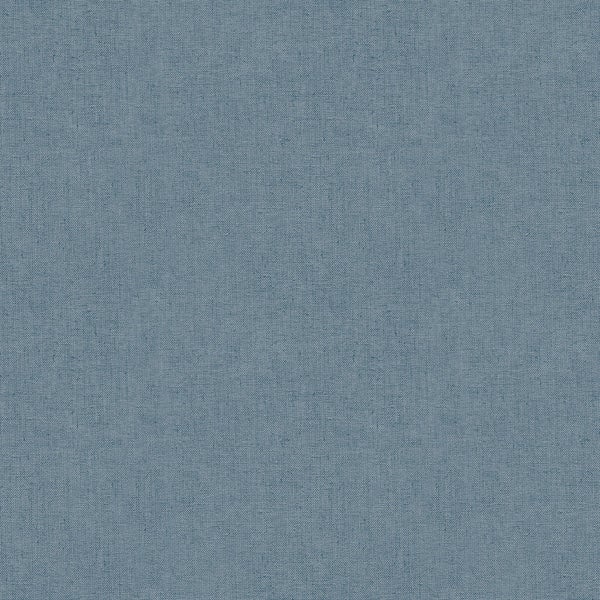 Sanders und Sanders Tapete Leinen-Optik Graublau - 53 cm x 10 m - 640038